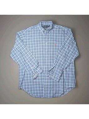 Ralph Lauren Classic Fit 17 XL Long Sleeve Button Down Plaid Shirt